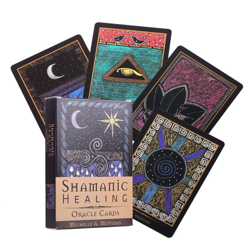 Super Shamanic Healing Oracle Cards 44 karet Balíček Tarot Anglická verze Věštění desková hra