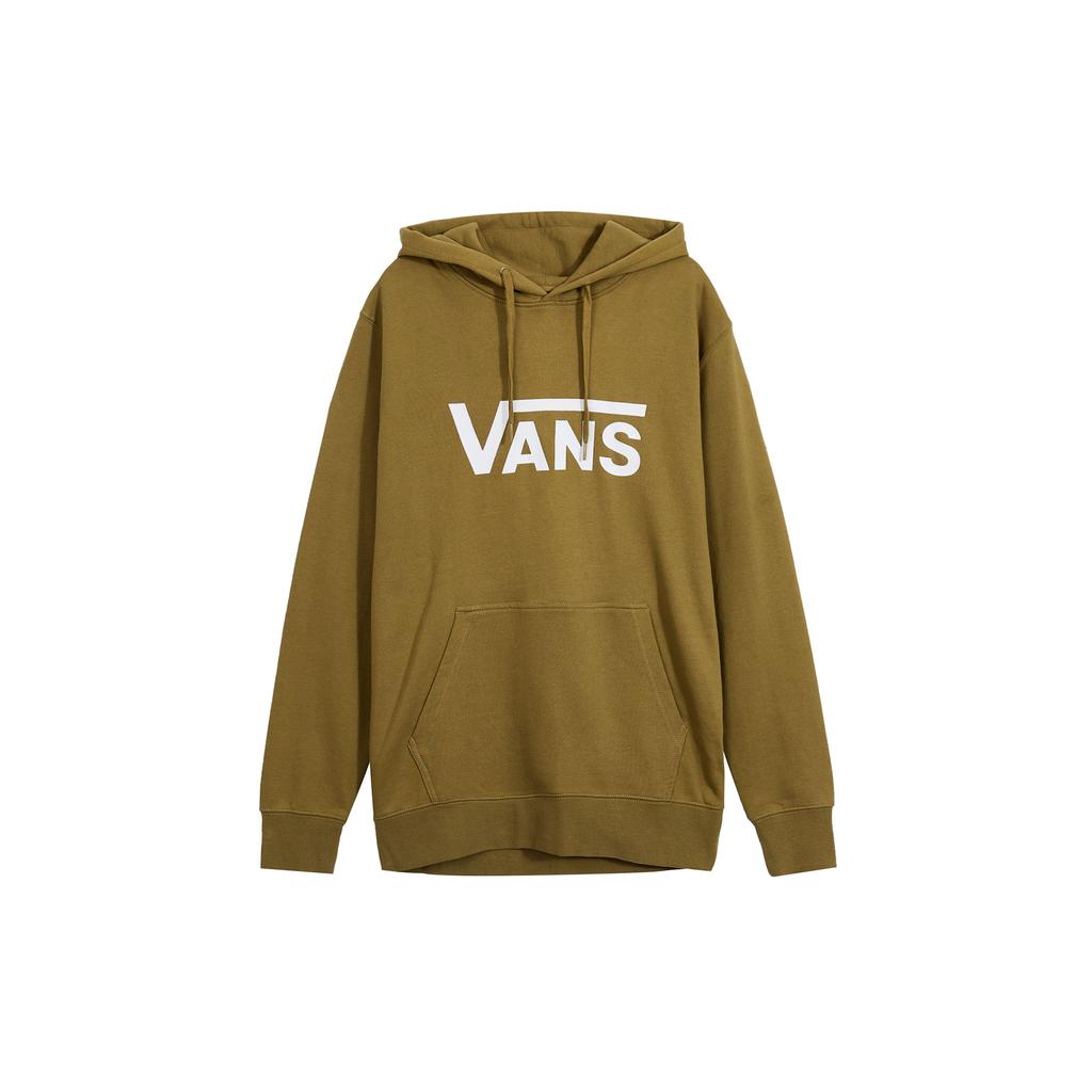 Vans Letter Print Hooded Pullover Comfortable Casual Long Sleeve Sweatshirt Unisex Tops Brown VNOA4MM9ZBN