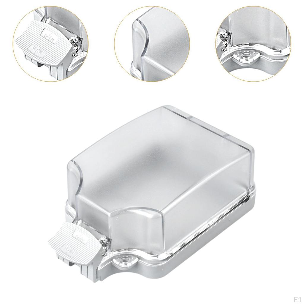 2 Pieces Outdoor Outlet Cover Electrical Box Waterproof Accessory Power Socket for Patio