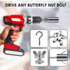 Hex Shank Nut Driver Safe High Efficient Wing Nut Driver Sockets Time Saving Slot Wing Nuts Drills Bits Sockets for Panel Nuts
