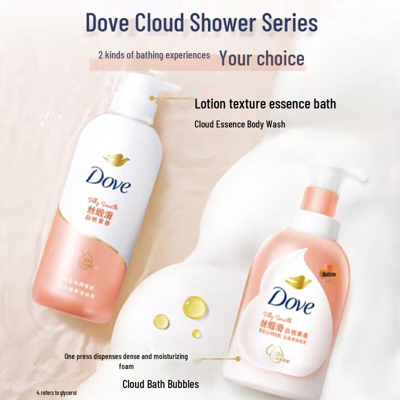DOVE White Peach Scent Shower Milk