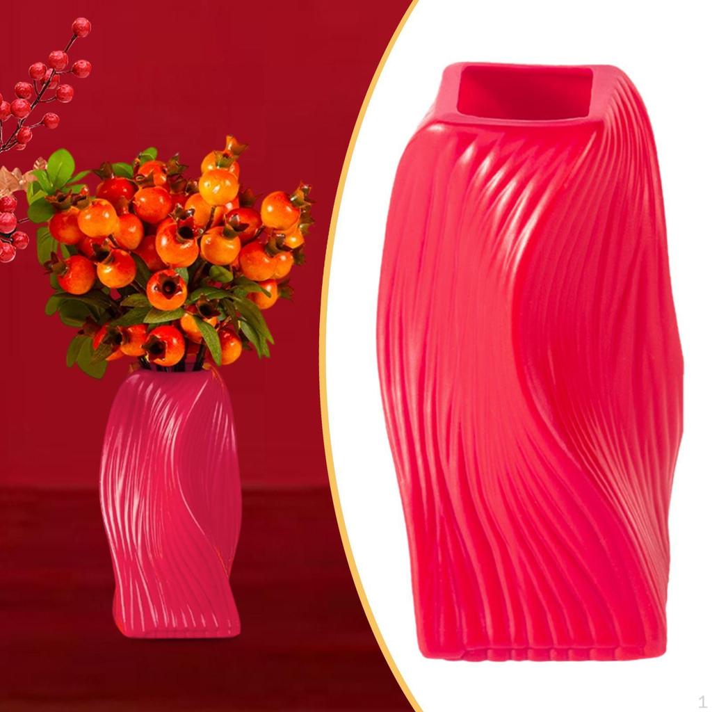 Flower Vase Desktop Ornament Aesthetic Dried Arrangement Decorative for Bedroom TV