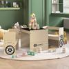 Kids Table and Chairs 3 Pcs Off-Road Vehicle MDF