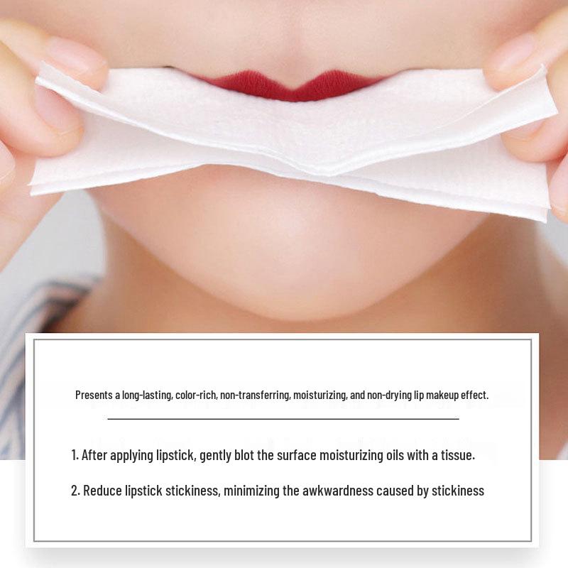 Moisturizing Matte Lipstick: Nourishing, Waterproof, Long-lasting, and Transfer-resistant.