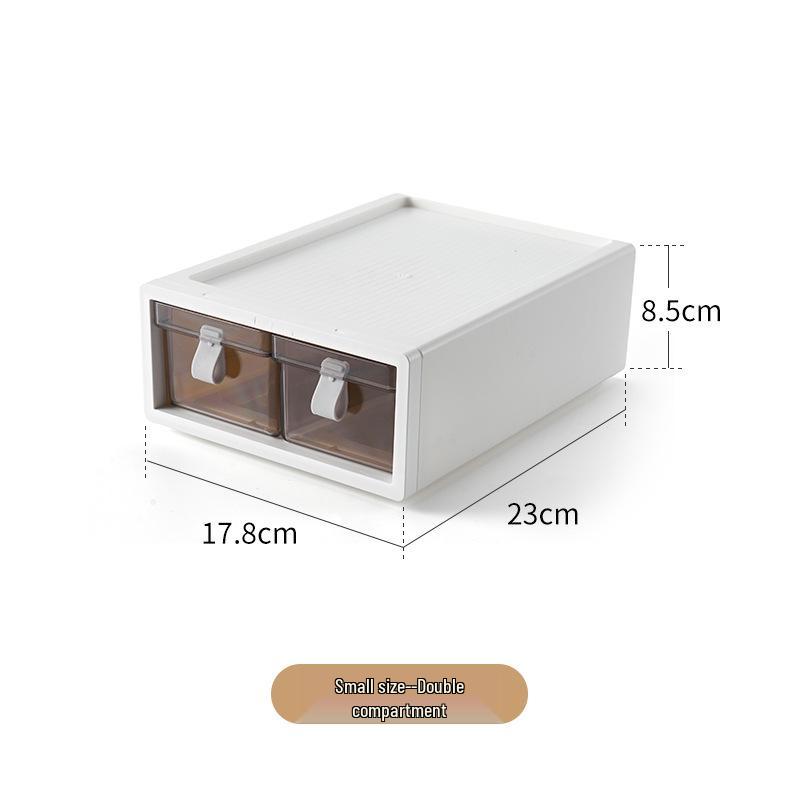 Transparent Desk Organizer Drawer for Cosmetics and Stationery
