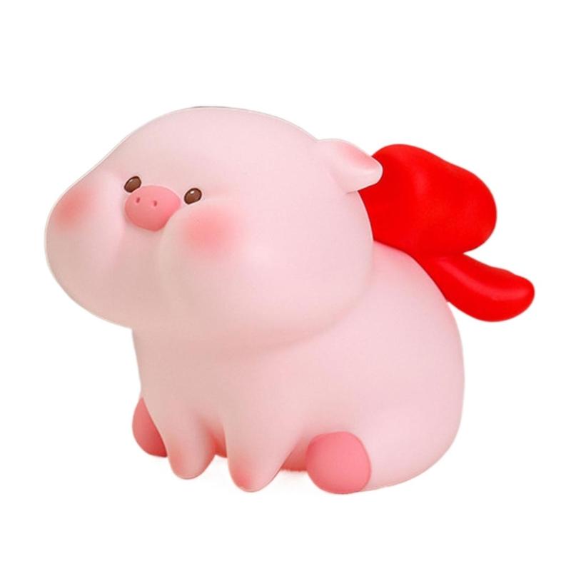 Cartoon Pig Shaped Piggy Bank Cartoon Pig Money Saving Early Educational Fun Table Toy Ornaments for Kids