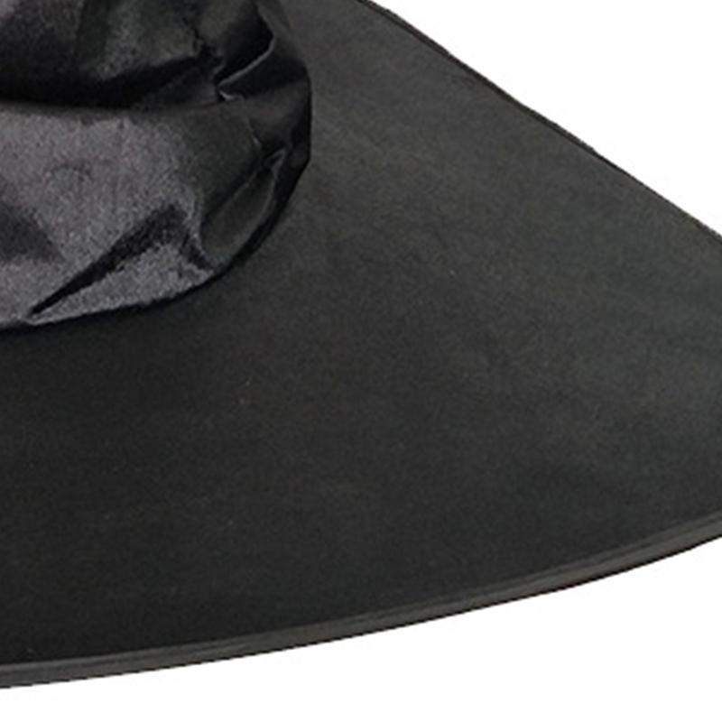 Delicate Witch Wizard Hat Pointed Hat Pleated Halloween Hat Cosplay Props Party Costume Headgear for Christmas Halloween