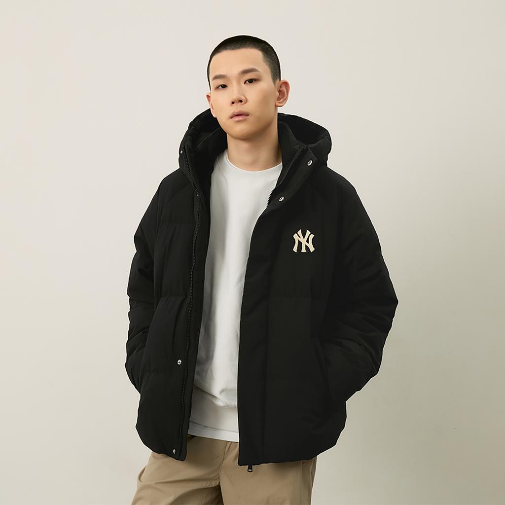 New MLB MLB Preppy Style Collection New York Yankees FW24 Down Jacket Unisex Black 3ADJV1046-50BKS
