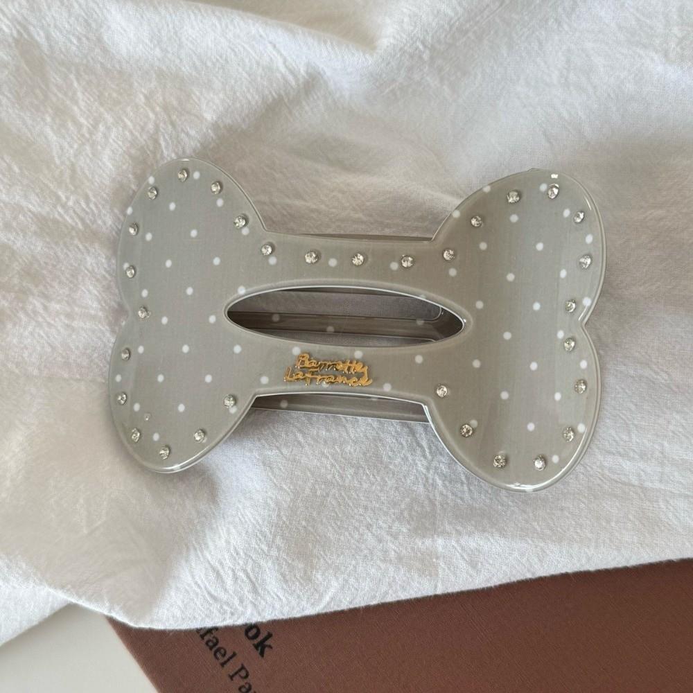 Rhinestone Flat Hair Claw Bone Shaped Hair Accessories Creative Hair Clip
