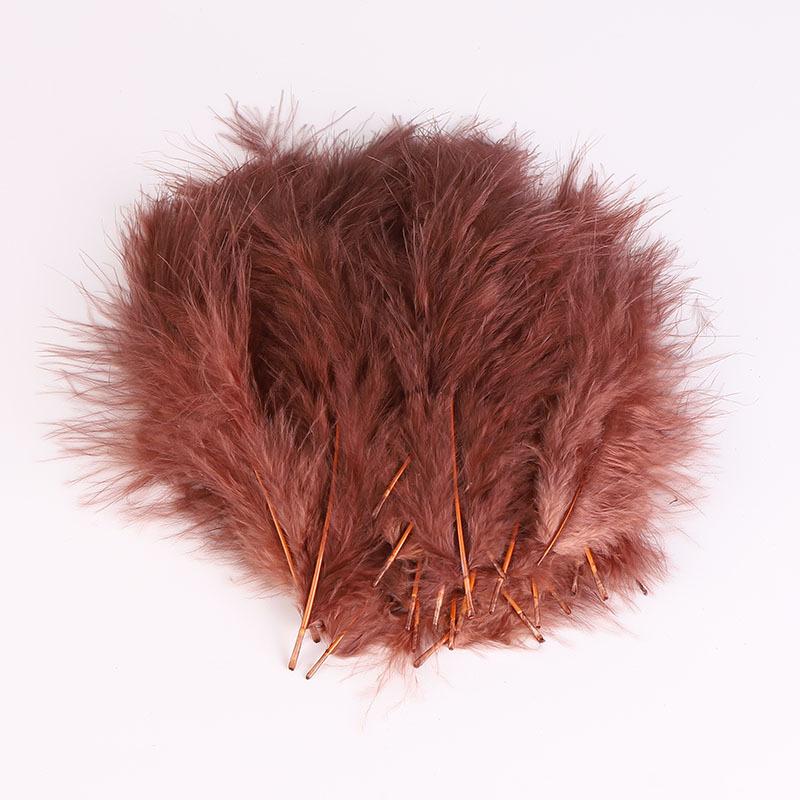 50Pcs Cross-Border Turkey Hairy Tail Plush Feather Colored Feather Dream Catcher Feather Light Bobo Ball Feather