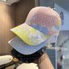 Cotton Baseball Cap With Tiedye Pattern And Sun Protection For Casual Summer Wear