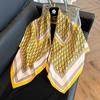 Square scarf 91CM large square scarf imitation silk satin scarf temperament women's shawl scarf headscarf windproof silk scarf thin