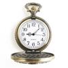 Vintage Bronze Late Sleeping Man Necklace Quartz Pocket Watch Clock Chain Men Women