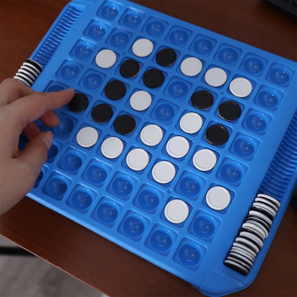 Tabletop Game Flip Black And White Chess Touch Flip Child Interaction Game Chess Set  Party Game