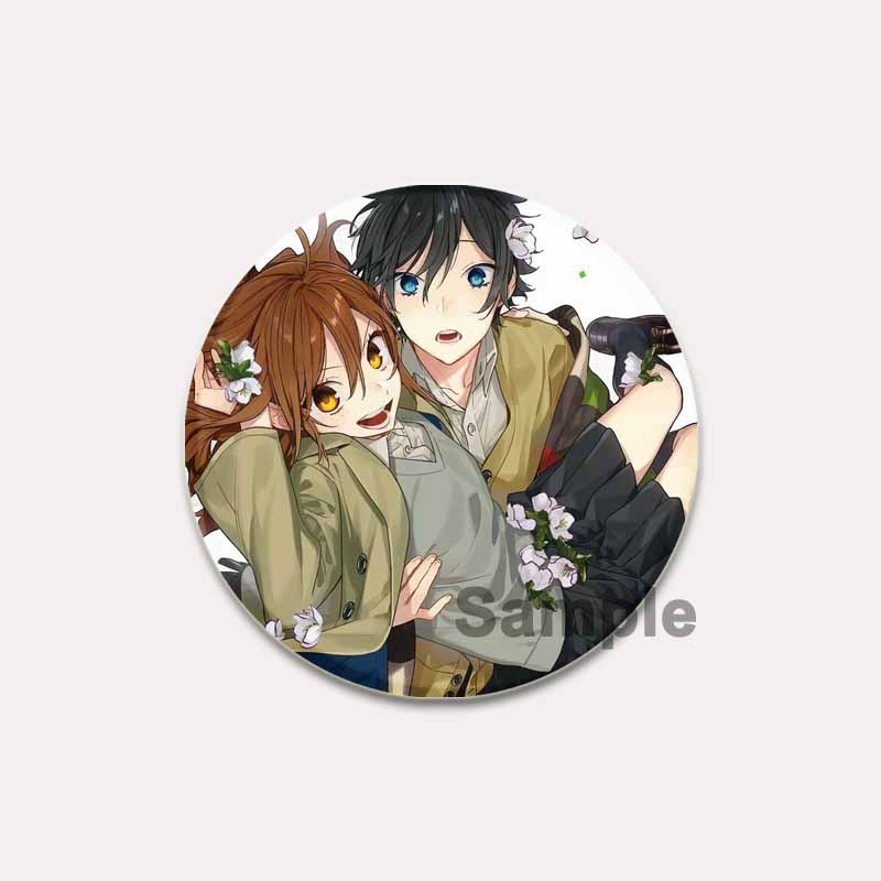 

32/44/58 мм Love Anime Horimiya Значки на рюкзаке Аксессуары Miyamura Izumi Hori Kyouko Мультфильм Броши для одежды Сумка Декор Подарки Булавки 44mm