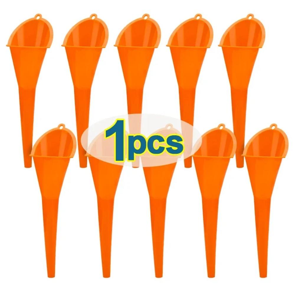 Car Long Stem Funnel Gasoline Oil Fuel Filling Tool Anti-splash Plastic Funnel Motorcycle Refueling Tools Auto Accessories