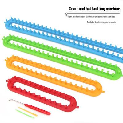 Handmade Yarn Knitting Machine: Scarf, Hat, Sweater DIY Tool with Tutorial