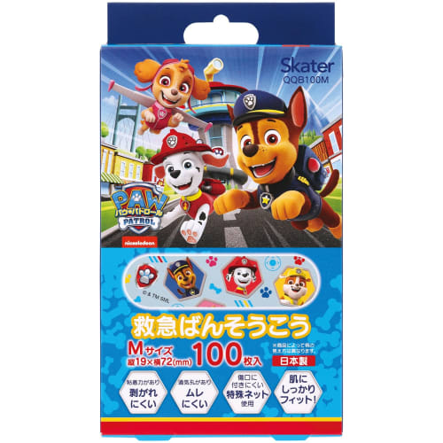 Skater Bandage Bandage M 100 Pieces Extra Paw Patrol Made In Japan QQB100M