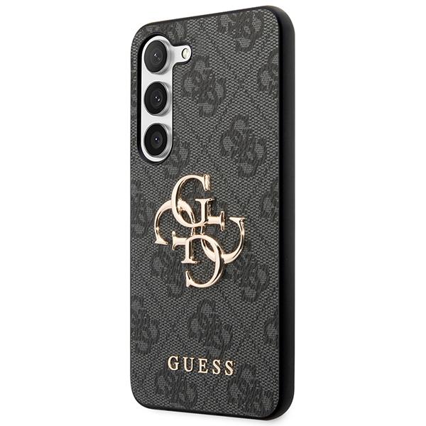 Guess Guhcs23S4Gmggr S23 S911Szary/Grey Hardcase 4G Big Metal Logo