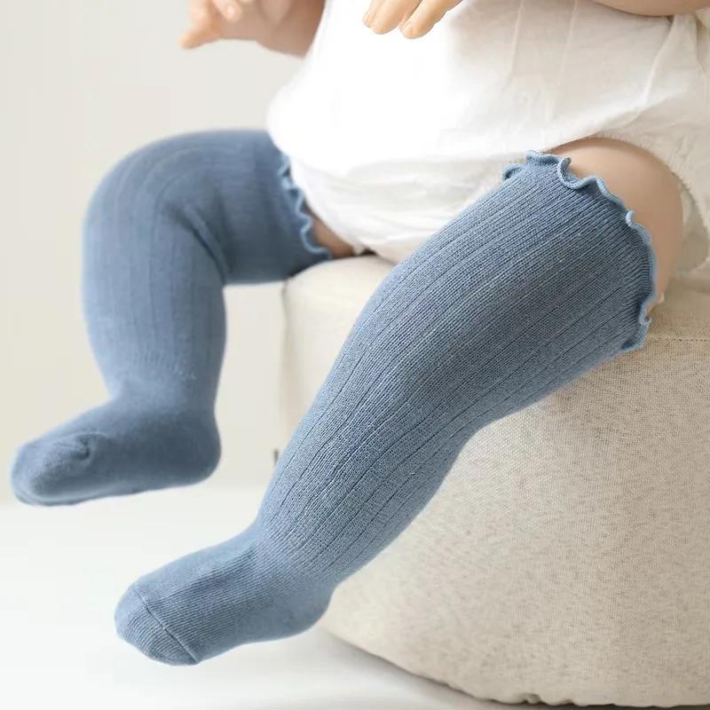 Baby Socks Girl Non Slip Newborn Infant Cute Knee High Socks Children's Mather Kids Princess Cotton long Socks Baby Accessories