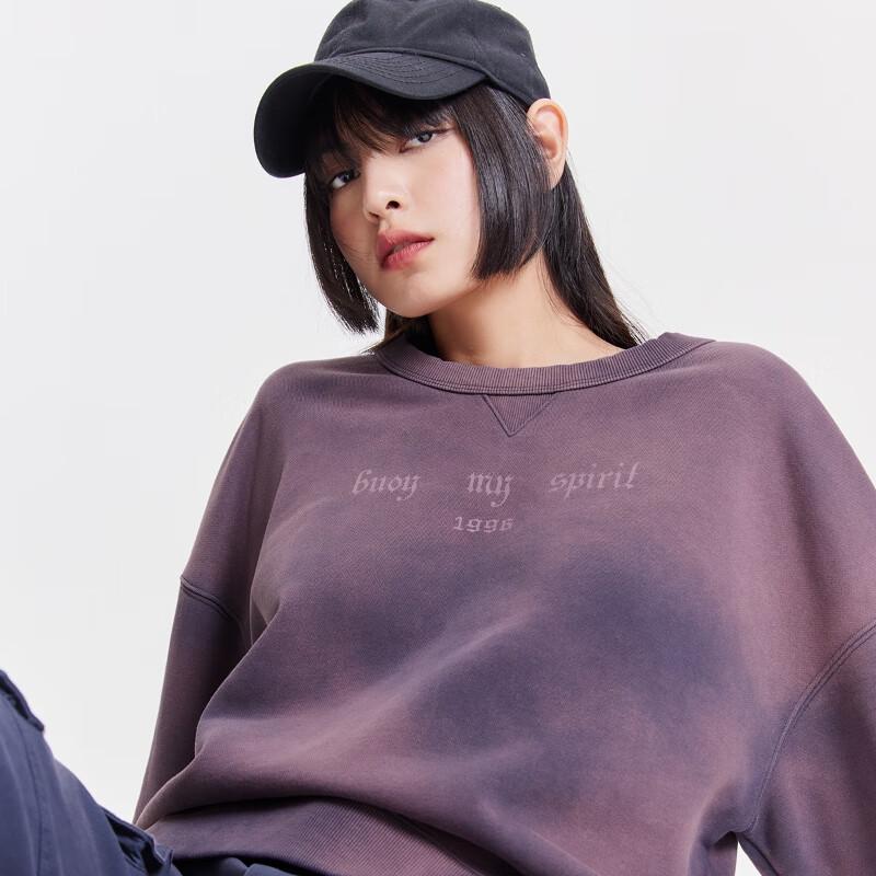 ONLY Women's Drop-Shoulder Loose Fit Letter Sweatshirt