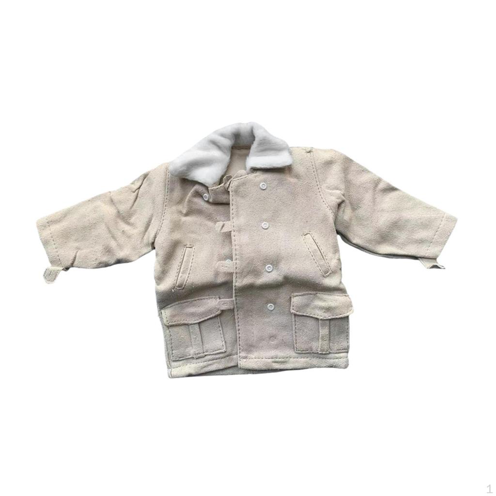 1/6 Outer Jacket Action Figure Casual Retro Dress up Mini Outerwear for 12'' inch Female