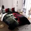 RunGrape Halloween Poszewka na kołdrę Komplet pościeli Rozmiar Podwójny Queen King 240x220 Nordycka Poszewka na łóżko 150 Euro Pościel Pościel 200x200