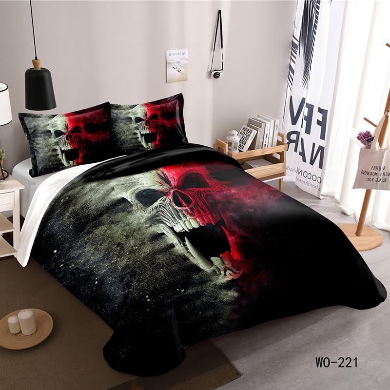 

Comforter Rungrape Halloween Bedding Set Double Queen King Size 240X220 Nordic Bed 150 Euro Bedclothes 200X200 Comforter (quilt)-EU Single(135*200cm)3pcs