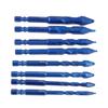 8 Pieces Skewed Head Eccentric Bits 14 Inch Hex Shank Twist Drill Set for Stone Glass Marble Tile