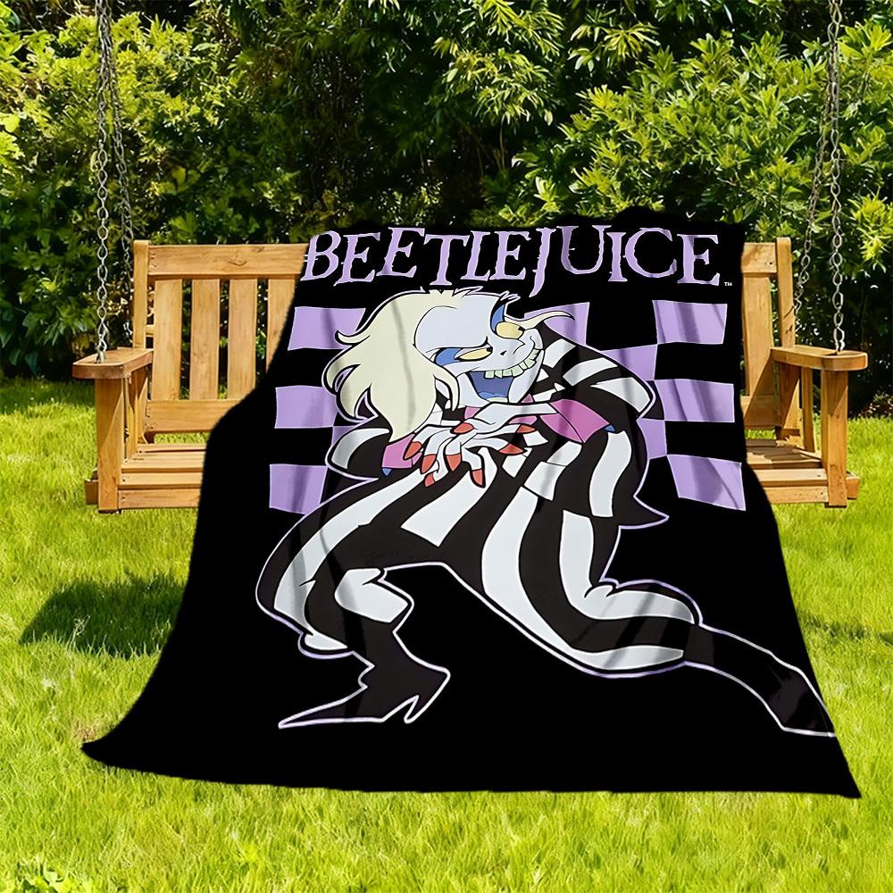 1PC Beetlejuice Beetle Outdoor Blanket Lightweight Flannel, Soft & Warm, All Season Use for Sofa