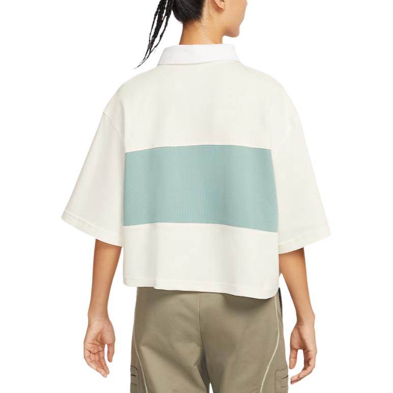 Nike Sportswear Loose Fit Polo Style Versatile Short Sleeve T-Shirt Women T-Shirts IB2154133