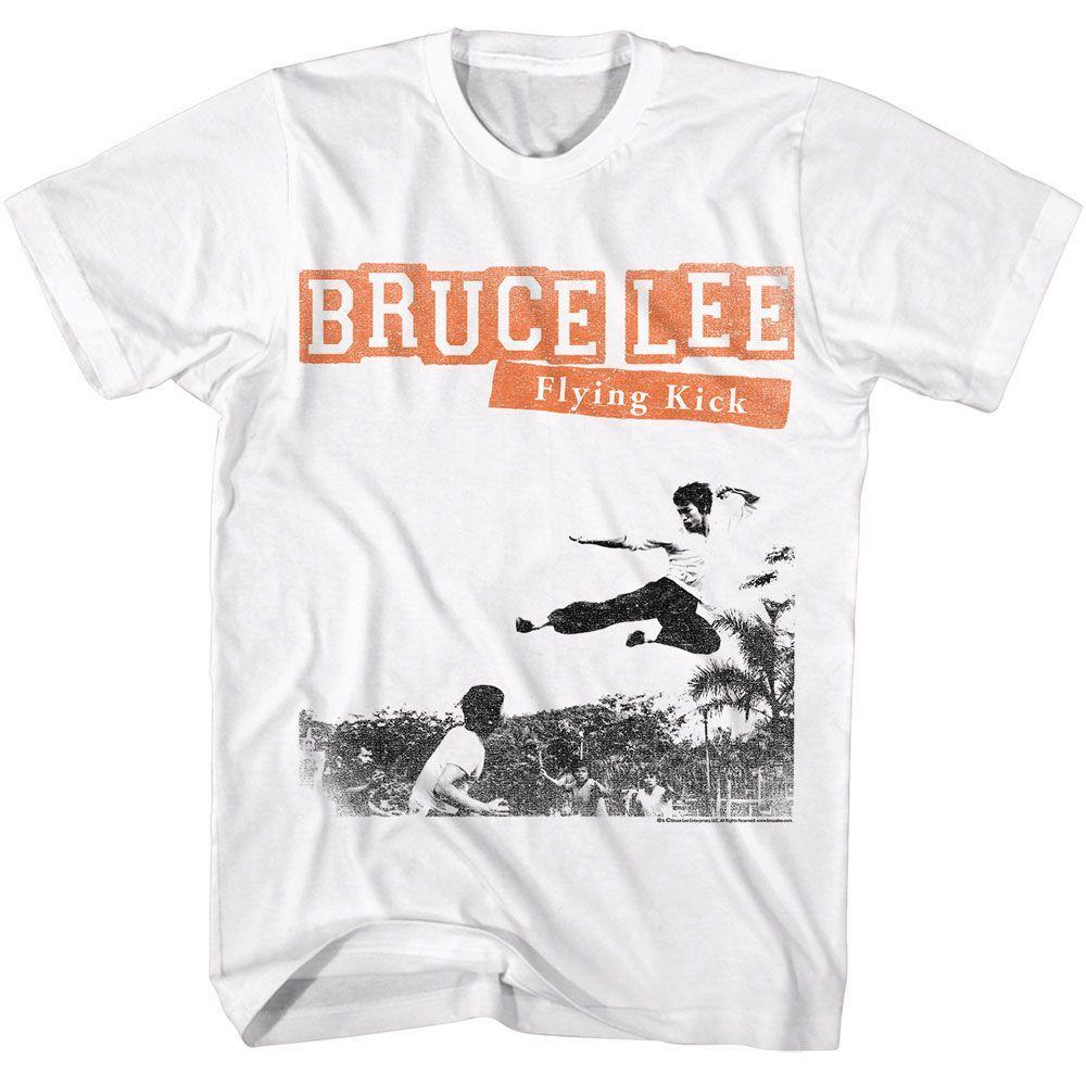 Bruce Lee Flying Kick Icons Shirt XXL