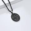 2026 Stylish Vintage St. Michael's Archangel Necklace Oval Shield Knight Guardian Pendant