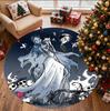Corpse Bride Pattern Round Rug, Indoor/Outdoor Mat, for Picnic, Gameroom, Bedroom, Office, Living Room, Home Decor Carpet, Birthday Gift
