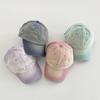 Gradient Color Baseball Cap Letter Embroidery Peaked Cap Trendy Curved Brim Hat  Couple