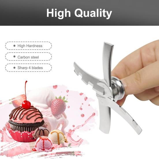 Replacement Paddle Blade for Ninja Creami NC300 Series Ice Cream Makers Stainless Steel Blade BPA-free Ice Cream Paddle Attachment
