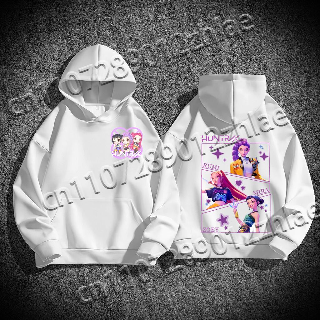 Best Selling Kpop Demon Hunter High Quality Flannelette Adult Sweater Loose Comfortable Quick Drying Adult Hooded Sweater