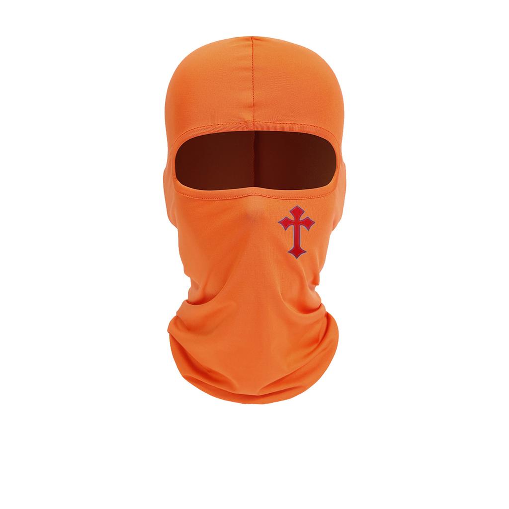 Cycling Face Mask, Cross Print, Men's and Women's Outdoor Equipment, Sun Protection, Breathable Balaclava Hat