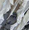 Post-Apocalyptic Style Ruffled Tie-Up Ripped Cardigan, Long-Sleeve Outer Layer