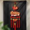 Auspicious Double Fish Persimmon Chinese New Year Hanging Decoration