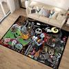 1pc The Nightmare Before Christmas Pattern Area Rug Soft Flannel Floor Mat for Living Room,Office,Bedroom and Carpet,Sofa Coffee Table Floor Mat