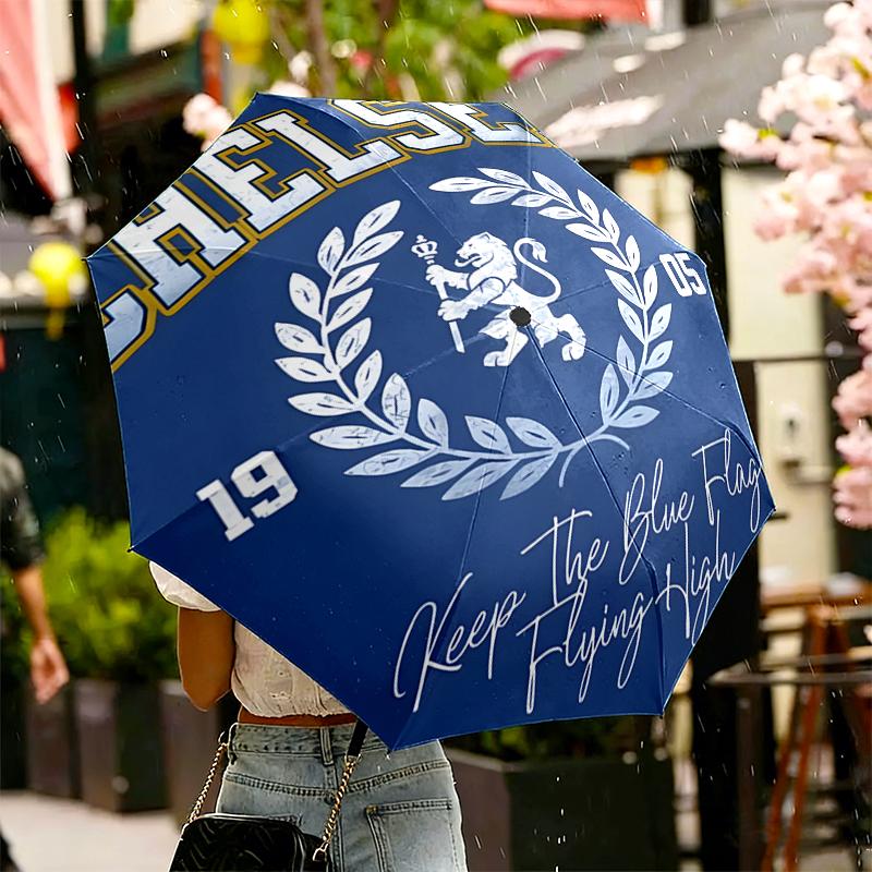 Football United F.C Print Umbrella Automatic Opening/ Closing - Portable Foldable Design - Daily use for Travel/Outdoor - Gift for Birthday