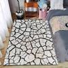 Cracked Earth Pattern Carpet suitable as a non-slip mat for the living room or bedroom sofa