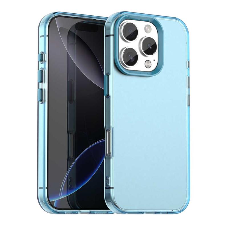 Sturzsichere Candy-Color-Hülle für iPhone 16 Pro Max Matte PC Transparente Hülle iPhone 16 15 14 Pro Max Hülle für iPhone 16 Pro Hülle