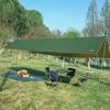 3x6m Awning Waterproof Tarp Tent Shade with Pole Folding Camping Canopy Ultralight Beach Sun