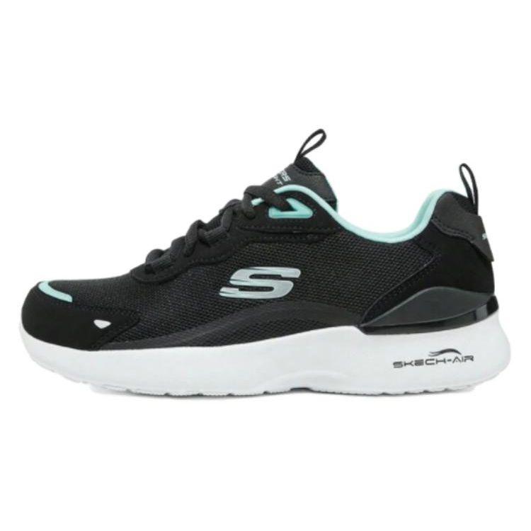 Skechers Comfortable Durable Breathable Low Top Running Shoes Women sneaker Black Green 896258-BKTQ 39