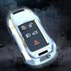 For Jaguar XF XE XJ F-PACE E-PACE E-TYPE D-TYPE F-TYPE X-TYPE ABS Silver Car Key Case Keyless Cover Key Shell Car Accessories