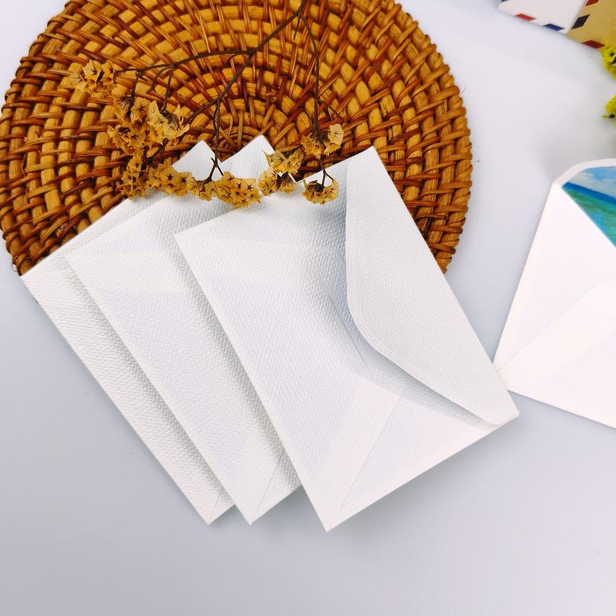 10pcs High-grade Cloth Pattern Oil Painting Envelope VIP Bank Card Card Holder Literary and Artistic Small Fresh and Simple