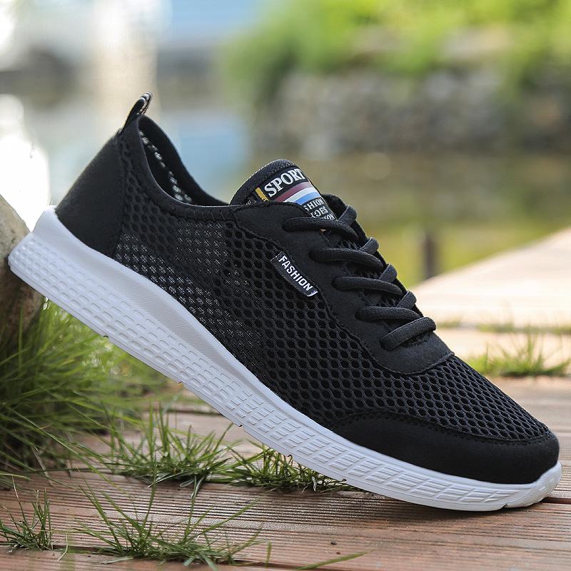 Summer Large Size Mesh Sneakers Casual and Light Running Mesh Shoes Thin Breathable