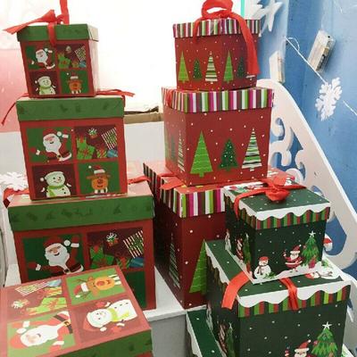 New Christmas New Christmas Eve Gift Box Xmas Present Party Favour Foldable Gift Boxes
